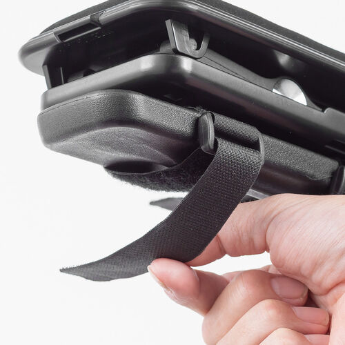 肘置き（アームレスト・高さ調節可能・低反発クッション・疲労軽減・取付簡単・面ファスナー取付・椅子・ブラック）