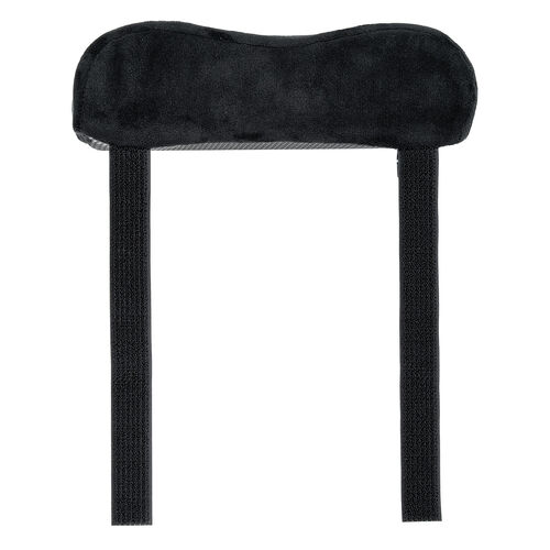 肘置き（アームレスト・クッション・低反発・疲労軽減・取付簡単・ベルベット生地・2個セット・面ファスナー取付・椅子・ブラック ）