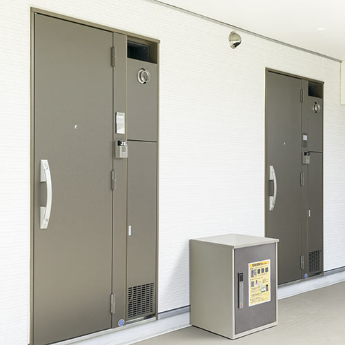 宅配ボックス アプリ連動 大容量90L ダークシルバー（置き配・戸建て・アプリ管理・スチール）