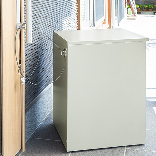 宅配ボックス 大容量90L ホワイト（置き配・戸建て・アプリ連動・アプリ管理・スチール）