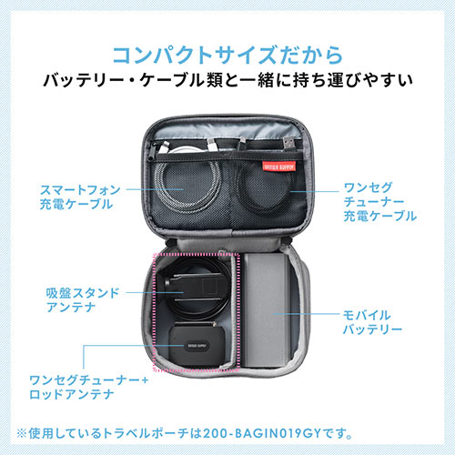 ワンセグチューナー（iPhone・iPad・アンドロイド・ワンセグテレビ・ワイヤレス・無線・アンテナ付属）