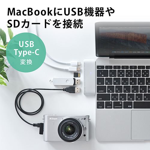 MacBook 12インチ Early2016 PD対応USB-Cハブ付 12インチ MacBook専用USB PD対応USB3.1Type Cハブ（Mini