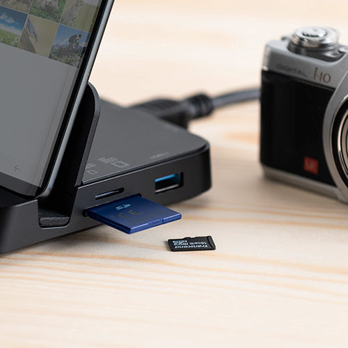カードリーダー（スマートフォン用・Dexモード・PCモード・Galaxy・Huawei・USB Aポート・HDMI出力・SDカード・microSDカード）