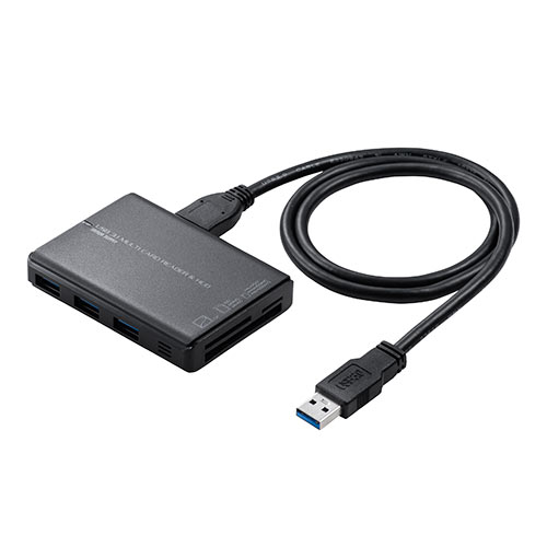 カードリーダー（USBハブ付き・SDカード・microSDカード