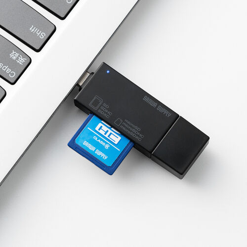 SD＋microSDカードリーダー（Type-C＋USB A両対応・USB3.2 Gen1・Androidスマホ・タブレット・iPad・Mac・Windows対応）