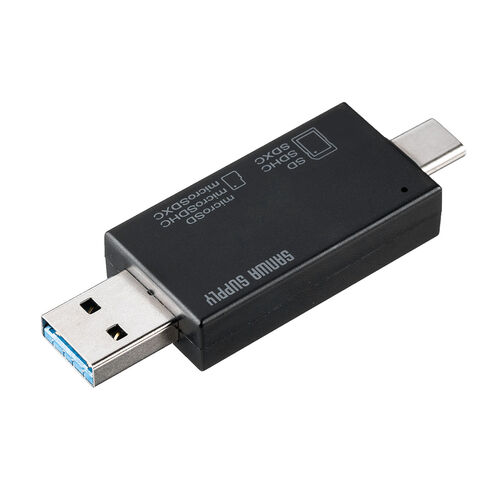 SD＋microSDカードリーダー（Type-C＋USB A両対応・USB3.2 Gen1・Androidスマホ・タブレット・iPad・Mac・Windows対応）