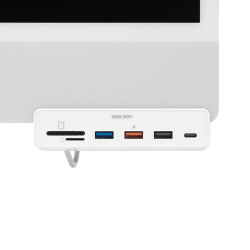 ドッキングステーション（USBハブ・タイプCハブ・ クランプ式・固定・ドッキングハブ・HDMI出力・USB Aポート・SDカードリーダー・ホワイト・おすすめ） ADR330W サンワサプライ