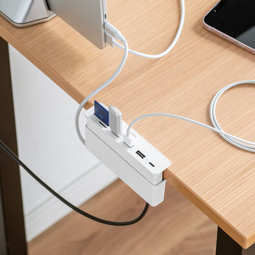 ドッキングステーション（USBハブ・タイプCハブ・ クランプ式・固定・ドッキングハブ・HDMI出力・USB Aポート・SDカードリーダー・ホワイト・おすすめ） ADR330W サンワサプライ