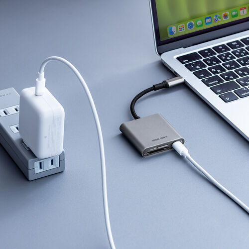 Type-Cカードリーダー（PD100W対応・microSD・SD・UHS-II・メッシュケーブル・アルミ・コンパクト・iPhone15・iPad）