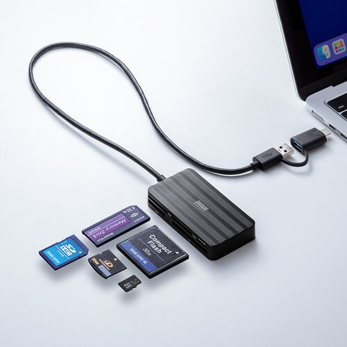 マルチカードリーダー（SD・MicroSD・CF xD MS対応・5 in 1・USB