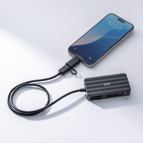 マルチカードリーダー（SD・MicroSD・CF xD MS対応・5 in 1・USB-C・USB A・Windows・Mac・iPhone15/16・Android）