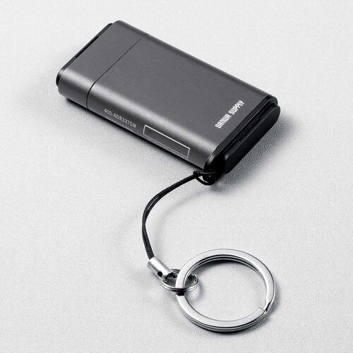 USB-C カードリーダー（UHS-II 対応・SDカード・microSDカード・同時認識・コンパクト・USB3.0・USB 5Gbps・Type-C・高速転送・SDXC/SDHC・ガンメタリック）