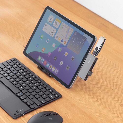 USB-C ハブ（5-in-1・PD100W・充電・SD・microSD・カードリーダー・イヤホンジャック・USB-Aポート・5Gbps・iPhone・iPad・スマホ・タブレット・アルミ製）