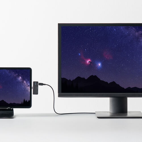 USB-C モバイルハブ 3-in-1 映像出力対応 ARグラスアダプター 拡張アダプタ PD100W 急速充電対応 Xreal One Pro対応 microSD USBハブ