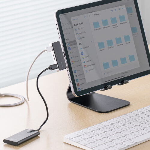 USB-C モバイルハブ 3-in-1 映像出力対応 ARグラスアダプター 拡張アダプタ PD100W 急速充電対応 Xreal One Pro対応 microSD USBハブ