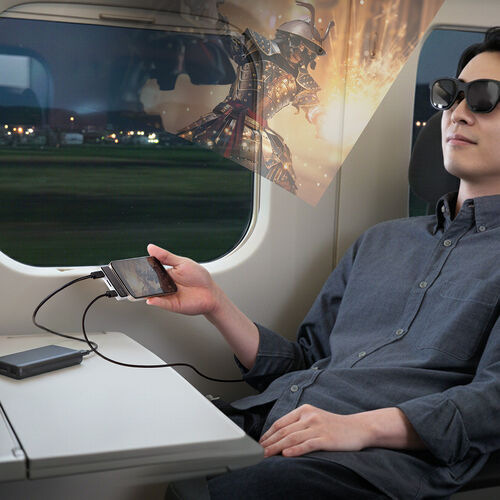 USB-C モバイルハブ 3-in-1 映像出力対応 ARグラスアダプター 拡張アダプタ PD100W 急速充電対応 Xreal One Pro対応 microSD USBハブ