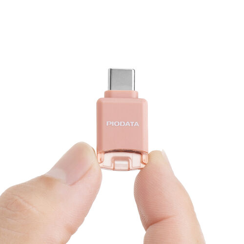 USB-C 超小型カードリーダー（スマホ・バックアップ・microSDカード・iPhone Android 対応・写真・動画・コンパクト・MFi認証・iXflash・ピンク）