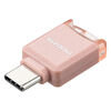 USB-C 超小型カードリーダー（スマホ・バックアップ・microSDカード・iPhone Android 対応・写真・動画・コンパクト・MFi認証・iXflash・ピンク）