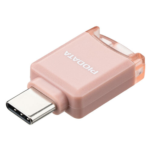 USB-C 超小型カードリーダー（スマホ・バックアップ・microSDカード・iPhone Android 対応・写真・動画・コンパクト・MFi認証・iXflash・ピンク）