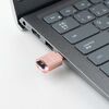 USB-C 超小型カードリーダー（スマホ・バックアップ・microSDカード・iPhone Android 対応・写真・動画・コンパクト・MFi認証・iXflash・ピンク）