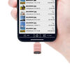 USB-C 超小型カードリーダー（スマホ・バックアップ・microSDカード・iPhone Android 対応・写真・動画・コンパクト・MFi認証・iXflash・ピンク）