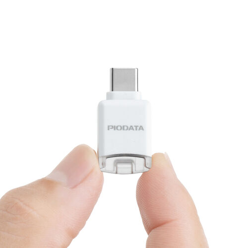 USB-C 超小型カードリーダー（スマホ・バックアップ・microSDカード・iPhone Android 対応・写真・動画・コンパクト・MFi認証・iXflash・ホワイト）