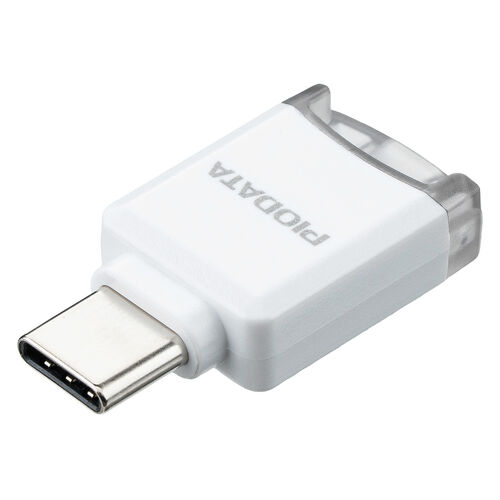 USB-C 超小型カードリーダー（スマホ・バックアップ・microSDカード・iPhone Android 対応・写真・動画・コンパクト・MFi認証・iXflash・ホワイト）