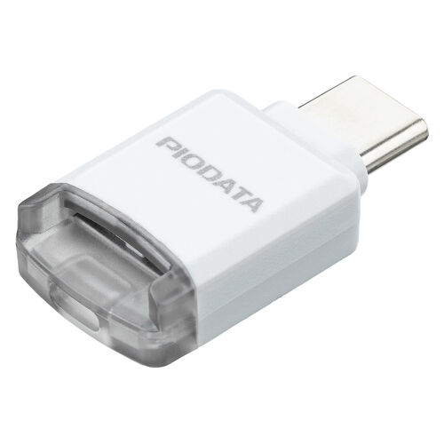 USB-C 超小型カードリーダー（スマホ・バックアップ・microSDカード・iPhone Android 対応・写真・動画・コンパクト・MFi認証・iXflash・ホワイト）