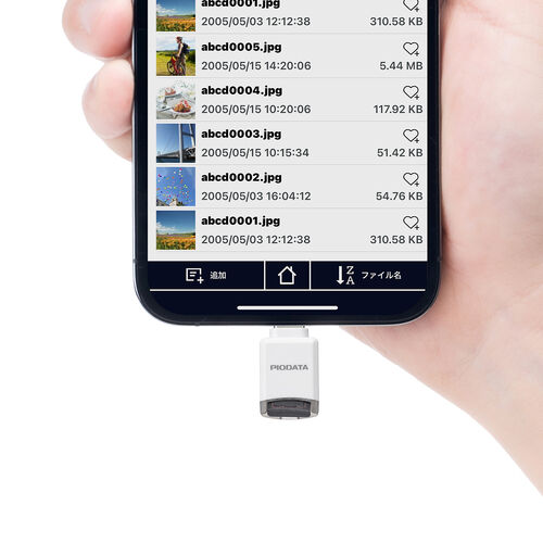 USB-C 超小型カードリーダー（スマホ・バックアップ・microSDカード・iPhone Android 対応・写真・動画・コンパクト・MFi認証・iXflash・ホワイト）