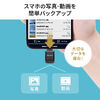 USB-C 超小型カードリーダー（スマホ・バックアップ・microSDカード・iPhone Android 対応・写真・動画・コンパクト・MFi認証・iXflash・ホワイト）