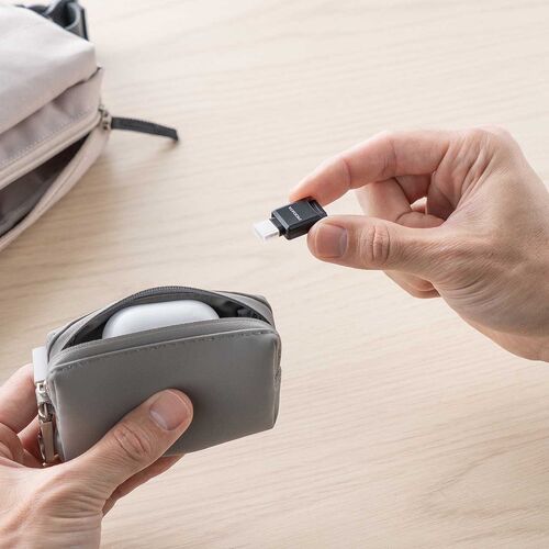 USB-C 超小型カードリーダー（スマホ・バックアップ・microSDカード・iPhone/Android 対応・写真・動画・コンパクト・MFi認証・iXflash）