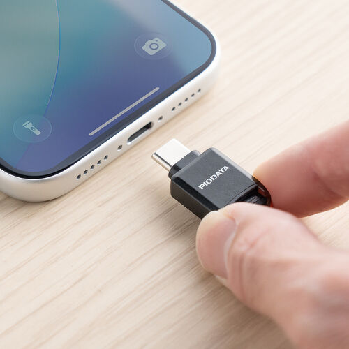 USB-C 超小型カードリーダー（スマホ・バックアップ・microSDカード・iPhone/Android 対応・写真・動画・コンパクト・MFi認証・iXflash）
