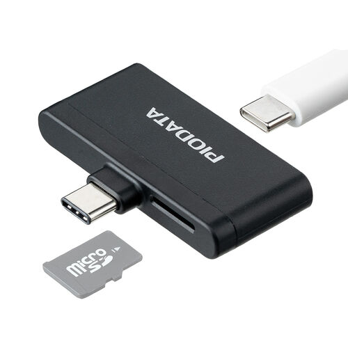 USB-C カードリーダー（PD充電対応・スマホ・バックアップ・microSDカード・iPhone/Android 対応・PD60W・写真・動画・コンパクト・MFi認証・iXflash・ブラック）