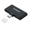 USB-C カードリーダー（PD充電対応・スマホ・バックアップ・microSDカード・iPhone/Android 対応・PD60W・写真・動画・コンパクト・MFi認証・iXflash・ブラック）