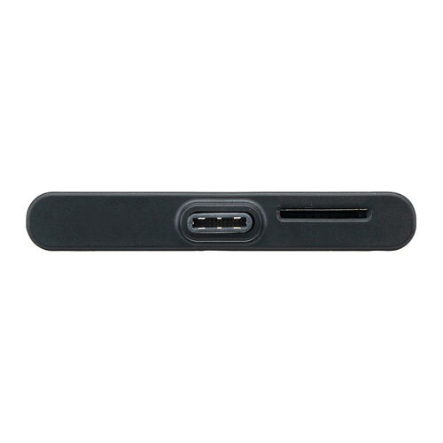 USB-C カードリーダー（PD充電対応・スマホ・バックアップ・microSDカード・iPhone/Android 対応・PD60W・写真・動画・コンパクト・MFi認証・iXflash・ブラック）