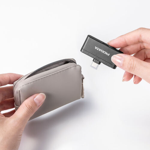 USB-C カードリーダー（PD充電対応・スマホ・バックアップ・microSDカード・iPhone/Android 対応・PD60W・写真・動画・コンパクト・MFi認証・iXflash・ブラック）