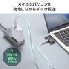 USB-C カードリーダー（PD充電対応・スマホ・バックアップ・microSDカード・iPhone/Android 対応・PD60W・写真・動画・コンパクト・MFi認証・iXflash・ブラック）