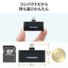 USB-C カードリーダー（PD充電対応・スマホ・バックアップ・microSDカード・iPhone/Android 対応・PD60W・写真・動画・コンパクト・MFi認証・iXflash・ブラック）