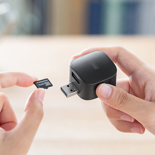 バックアップカードリーダー（Android専用・アンドロイド用・microSD・USBメモリ・充電・カードリーダー）
