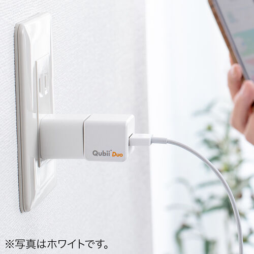 スマホアクセサリー Qubii Duo Type A iPhone iPad iOS Android Amazon | Maktar Qubii Duo USB Type A パープル 充電しながら