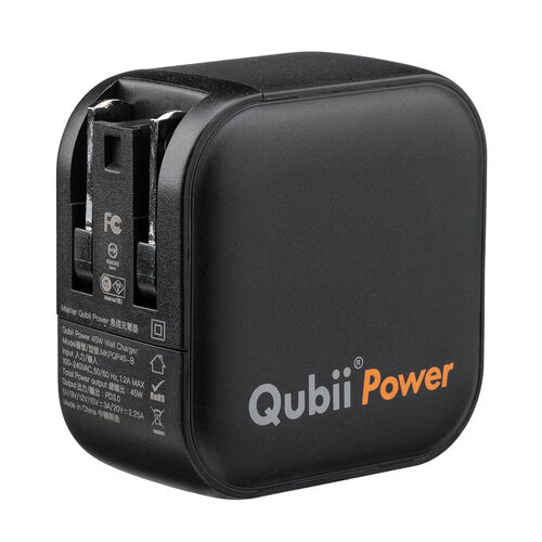 Qubii Power（USB-C バックアップ ＆ 急速充電・PD45W・iPhone/Android 対応・microSD・カードリーダー・写真保存・10年保証・ブラック）