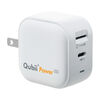 Qubii Power SE（USB-C・バックアップ ＆ 急速充電・PD30W・iPhone対応・Android 対応・microSD保存・カードリーダー・10年保証・ホワイト）