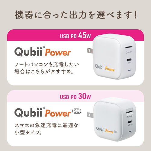 Qubii Power SE（USB-C・バックアップ ＆ 急速充電・PD30W・iPhone対応・Android 対応・microSD保存・カードリーダー・10年保証・ホワイト）