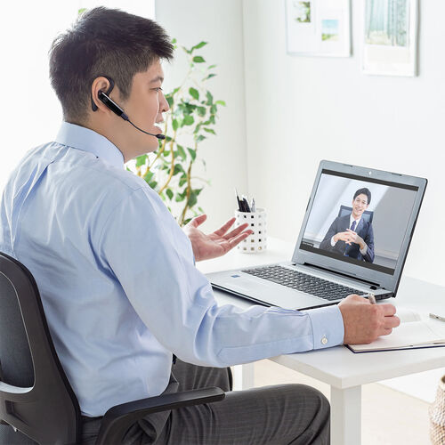 Bluetoothヘッドセット（片耳タイプ・Bluetoothイヤホン・着脱式外付けマイク）