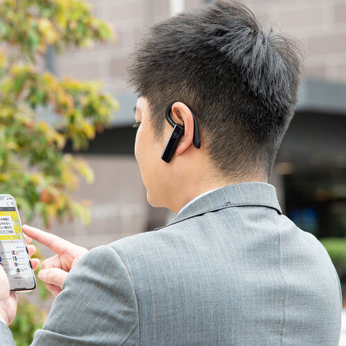 Bluetoothヘッドセット（片耳タイプ・Bluetoothイヤホン・着脱式外付けマイク）