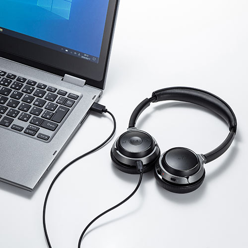 Bluetoothヘッドセット（ワイヤレスヘッドセット・両耳タイプ・オーバーヘッド・全指向性マイク・在宅勤務・コールセンター）