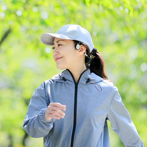 ヘッドセット（骨伝導・ながら聴きイヤホン・デュアルマイク搭載・bluetooth・IPX5・WEB会議・折りたたみ式・外耳炎防止）