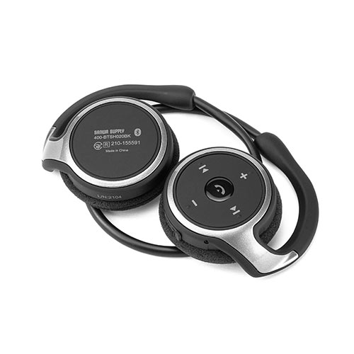 ヘッドセット（Bluetooth・ネックバンド型・軽量・外付けマイク付き・ノイズキャンセルマイク・折りたたみ式・テレワーク）