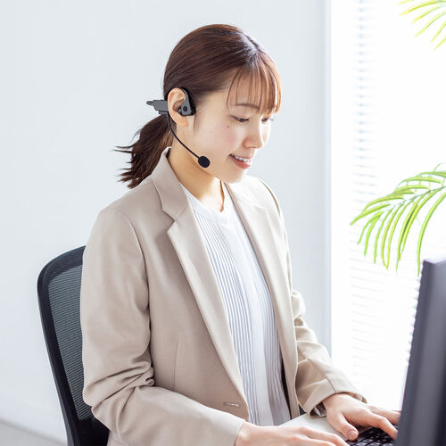 骨伝導イヤホン（Bluetooth・オープンイヤーイヤホン・空気伝導・ヘッドセット・外付けマイク・IP56・防水・軽量・高音質・ワイヤレス・無線・運動・人気・おすすめ） BTSH025