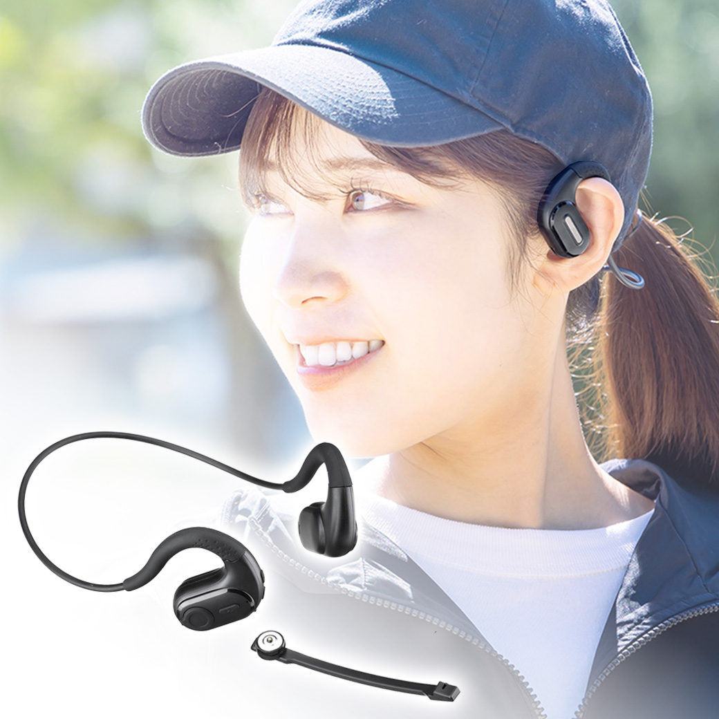 オープンイヤーイヤホン｜耳をふさがない軽量設計・IPX6防水・長時間再生